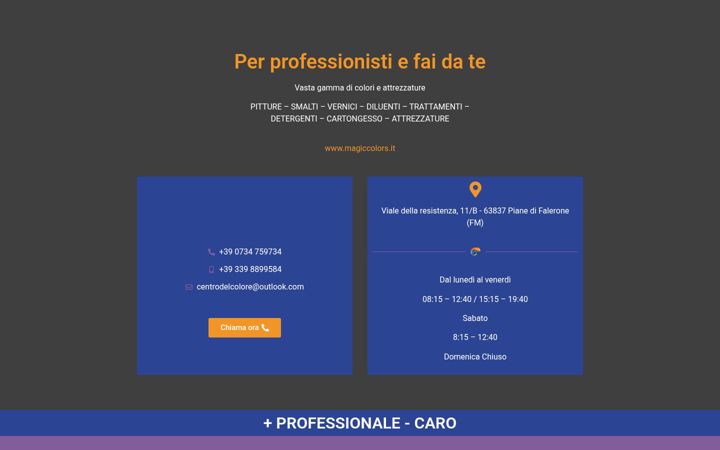 Screenshot of centrodelcolore.eu