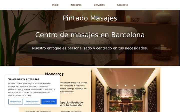 Screenshot di centrodemasajes-pintado.es