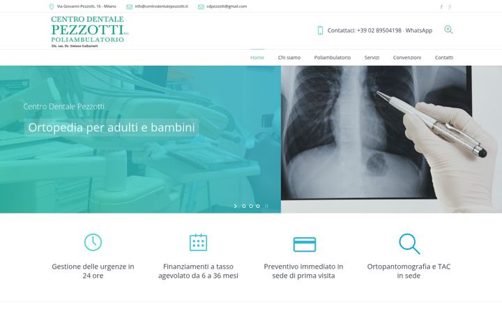Screenshot of centrodentalepezzotti.it