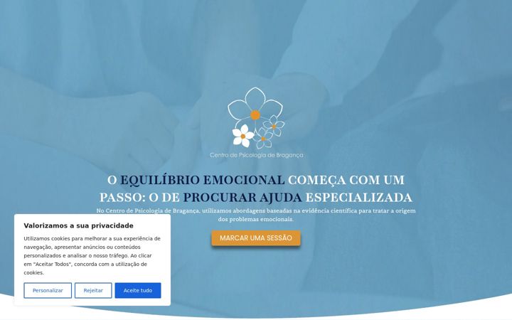 Screenshot of centrodepsicologiadebraganca.pt