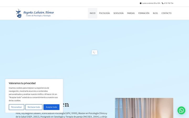 Screenshot of centrodepsicologiaysexologia.com
