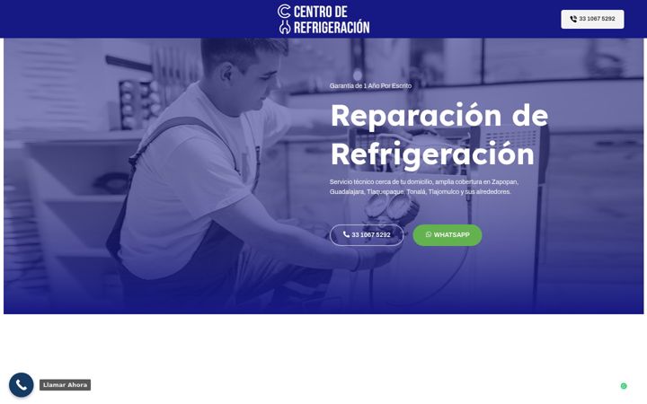 Screenshot of centroderefrigeracion.com
