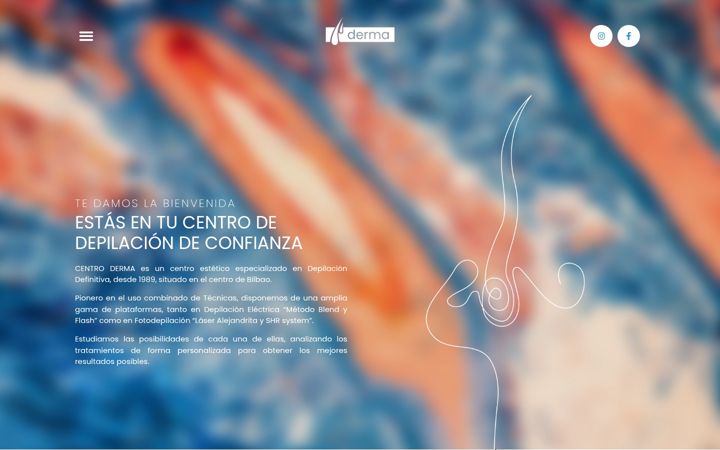 Screenshot ta' centroderma.com