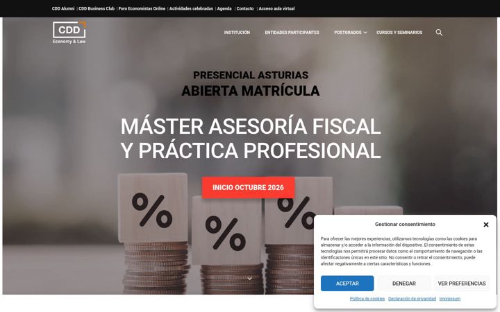Captura de ecrã de centrodesarrollodirectivo.es