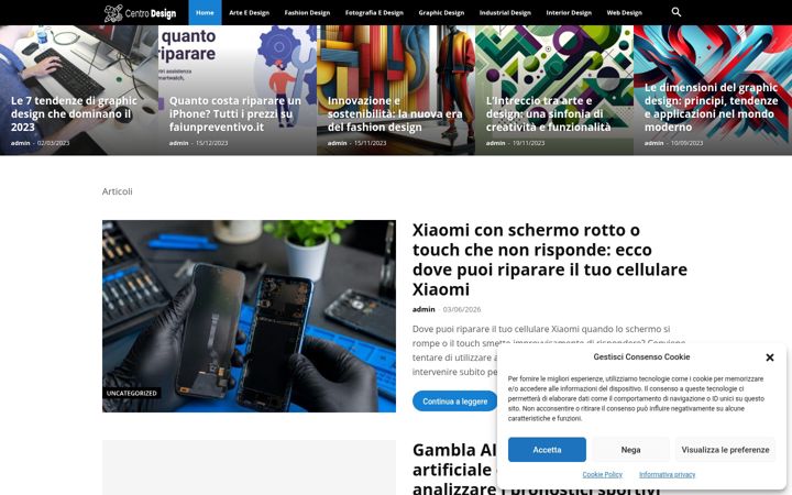 Screenshot di centrodesign.it