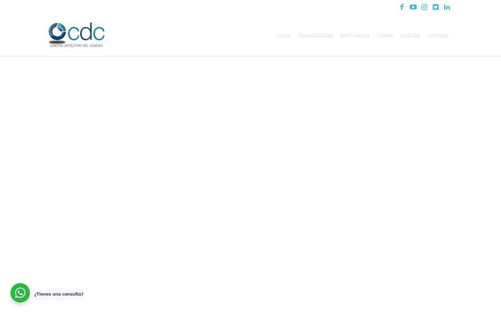 Screenshot di centrodetectordelcancer.net