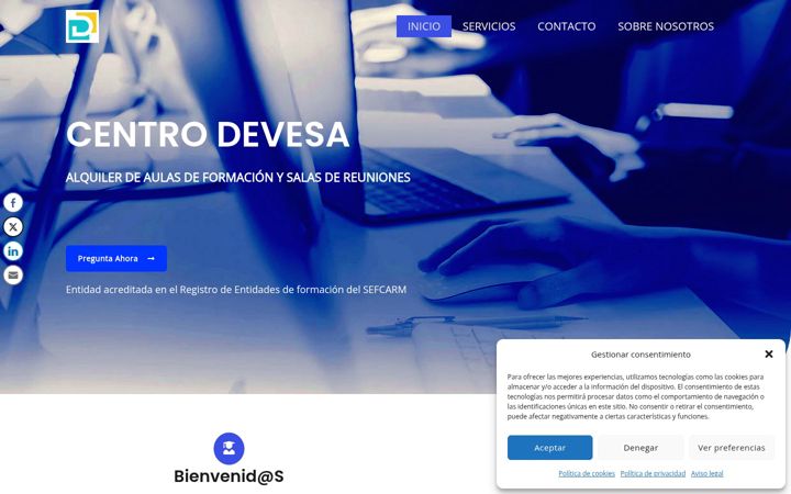 Screenshot of centrodevesa.com