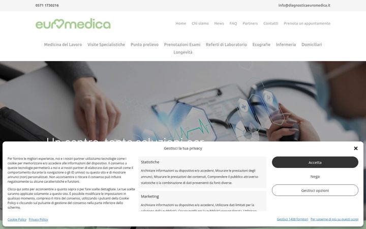 Screenshot of centrodiagnosticoeuromedica.it