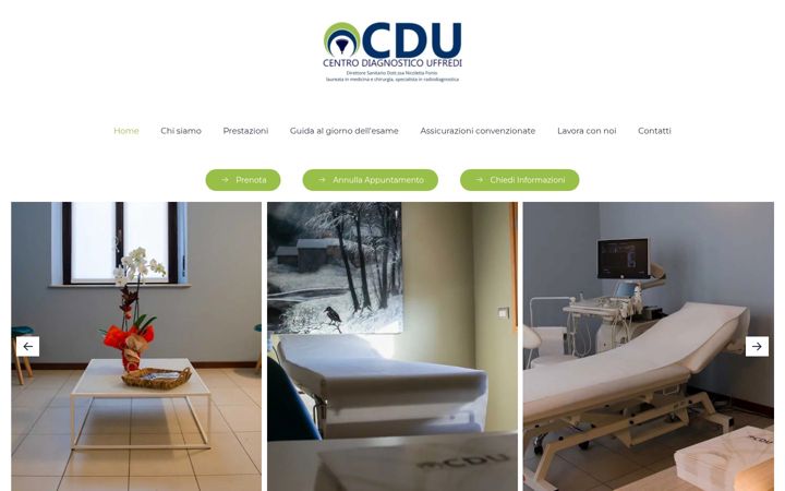 Screenshot of centrodiagnosticouffredi.it