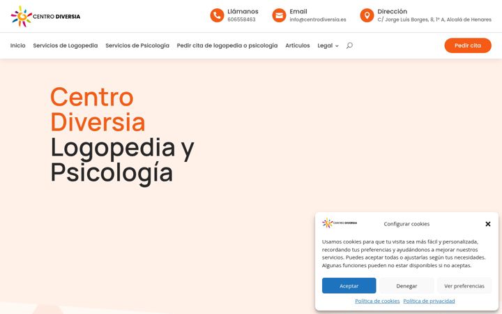 Captura de ecrã de centrodiversia.es