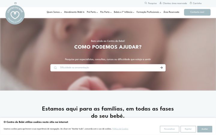 Screenshot of centrodobebe.pt