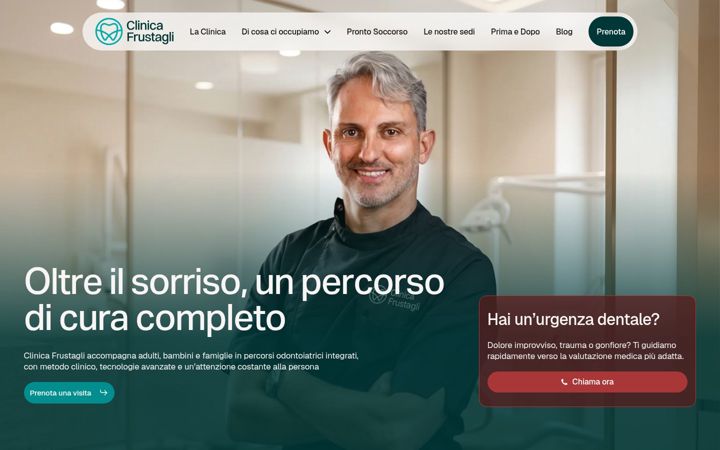 Screenshot di centrodontoiatricofrustagli.it