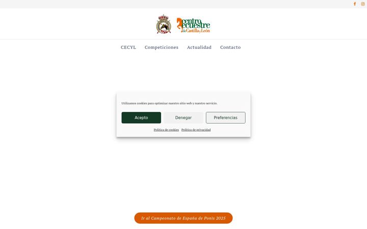 Captura de ecrã de centroecuestrecyl.es