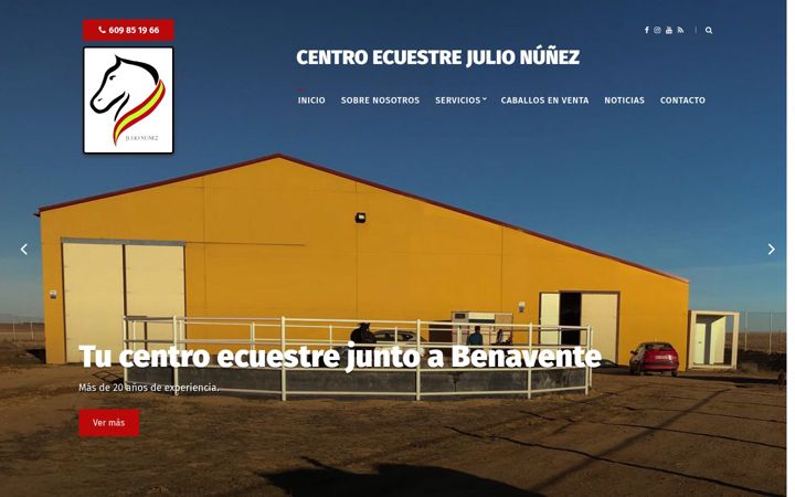 Captura de ecrã de centroecuestrejulio.es