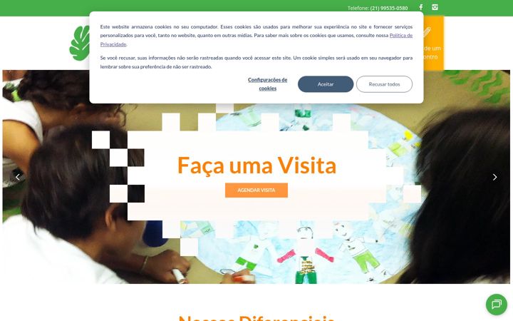 Captură de ecran a centroeducacionalviva.com.br
