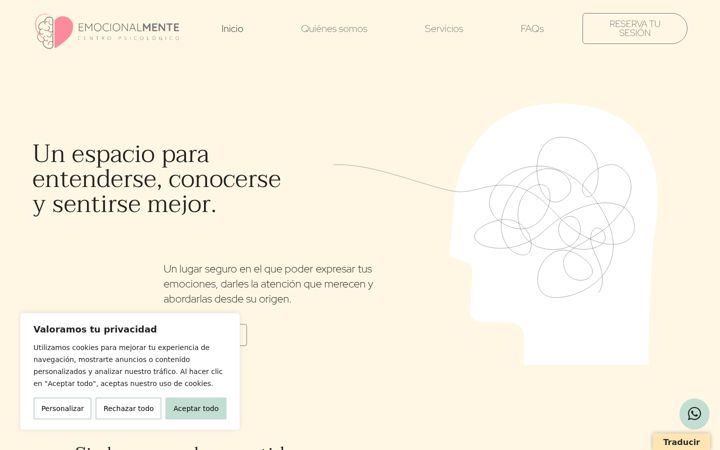 Captura de ecrã de centroemocionalmente.es