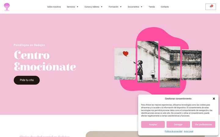 Captura de ecrã de centroemocionate.es