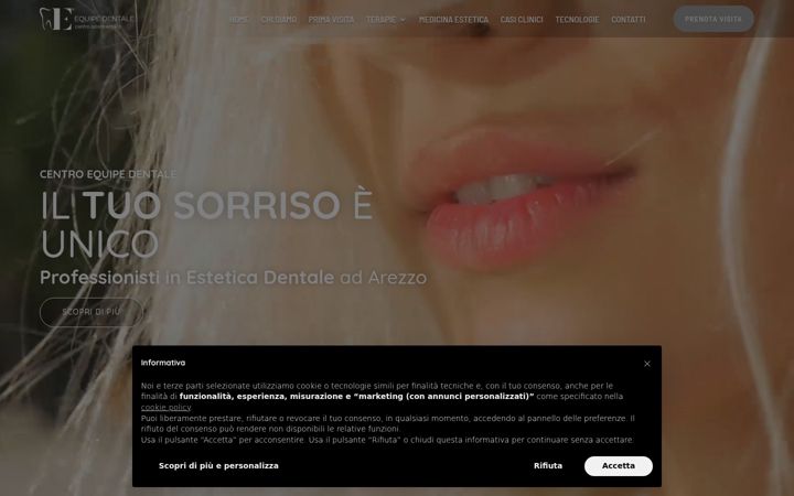 Screenshot of centroequipedentale.it