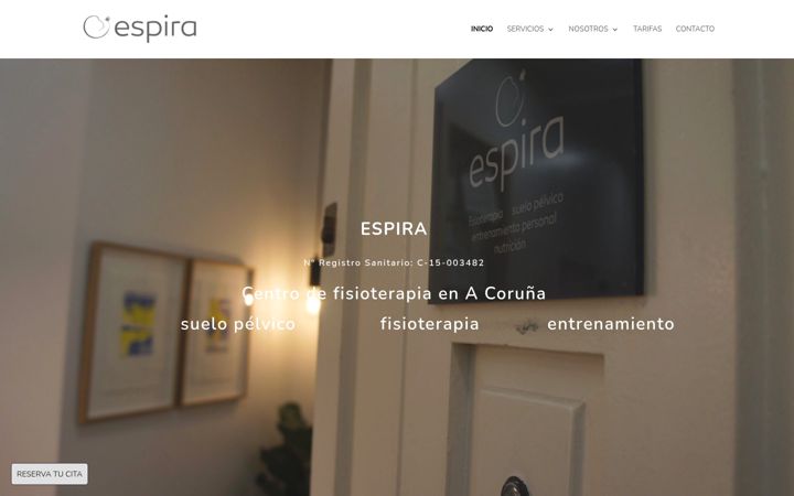 Screenshot of centroespira.com