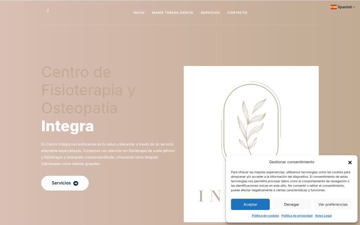 Screenshot of centroesteopataintegra.com