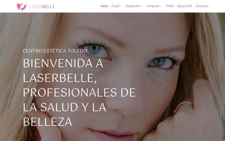 Captura de ecrã de centroesteticalaserbelle.es