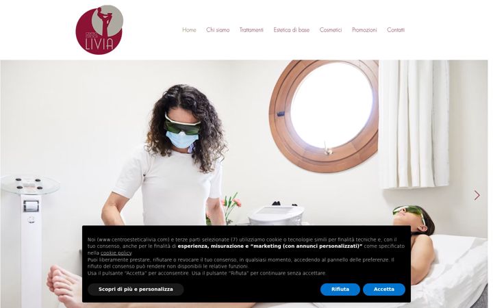 Screenshot of centroesteticalivia.com