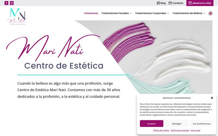 Screenshot of centroesteticamarinati.com