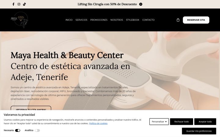 Screenshot of centroesteticamaya.com