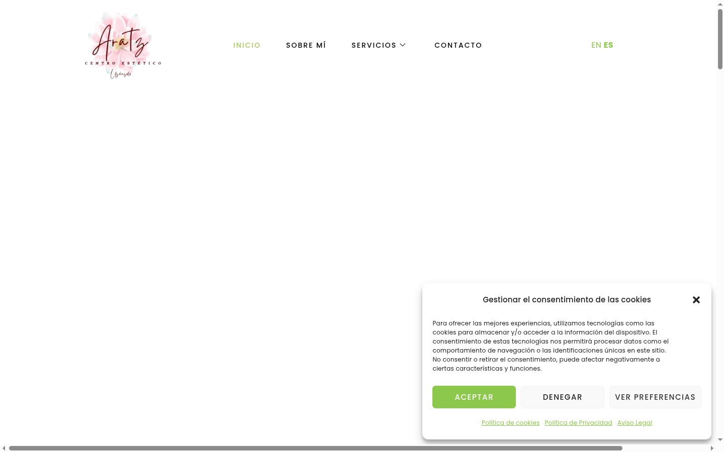 Capture d'écran de la bannière de consentement affichée avant toute interaction