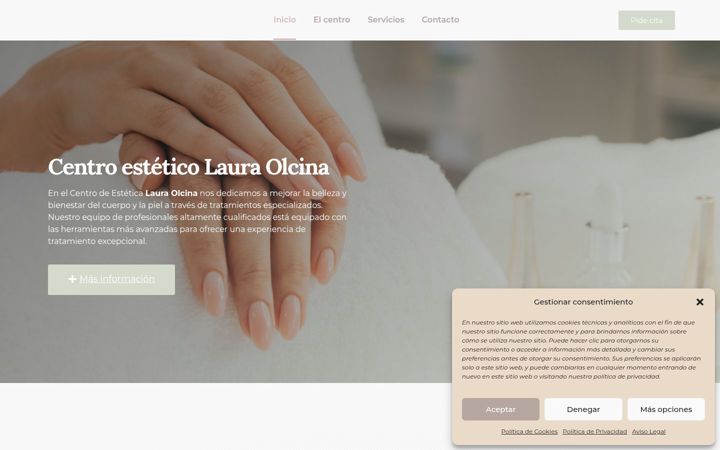 Screenshot of centroesteticolauraolcina.com