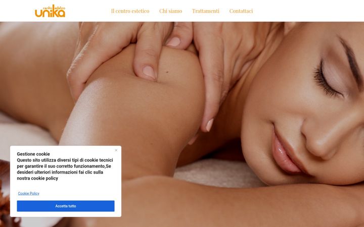 Screenshot di centroesteticounika.net