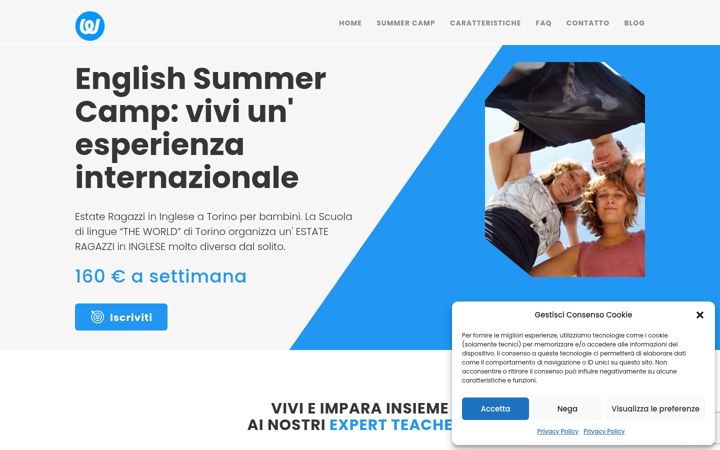 Screenshot of centroestivotorino.it