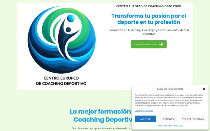 Screenshot of centroeuropeodecoachingdeportivo.com
