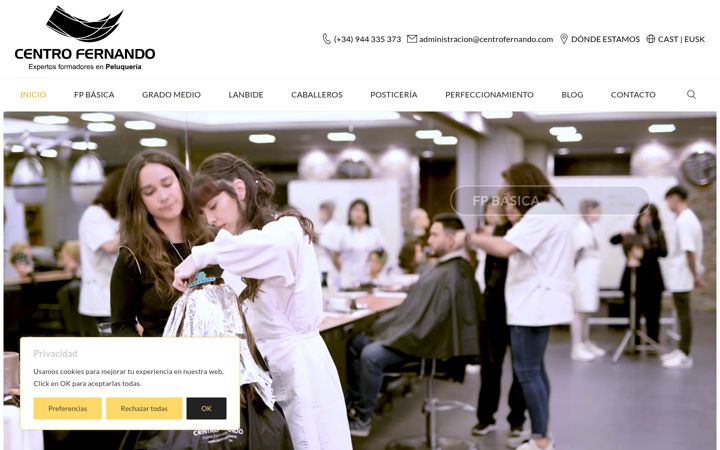 Screenshot of centrofernando.com