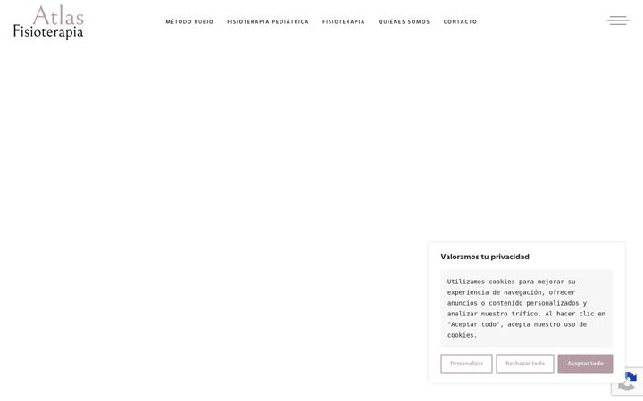 Captura de ecrã de centrofisioterapiaatlas.es