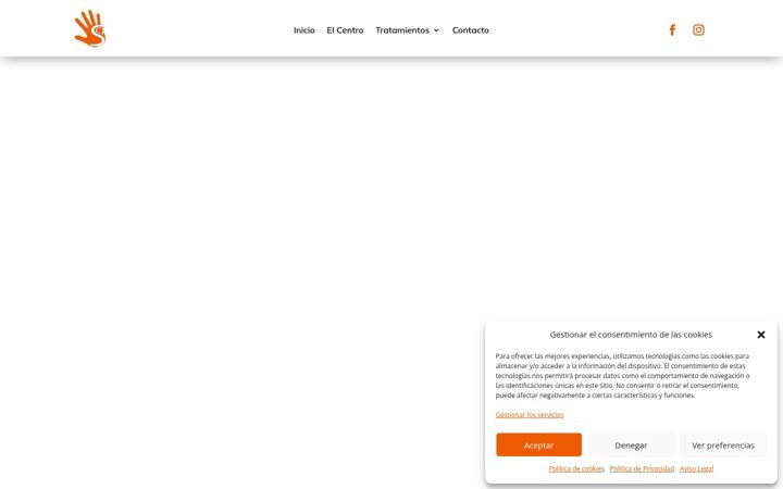 Captura de ecrã de centrofisioterapiasilviagarcia.es
