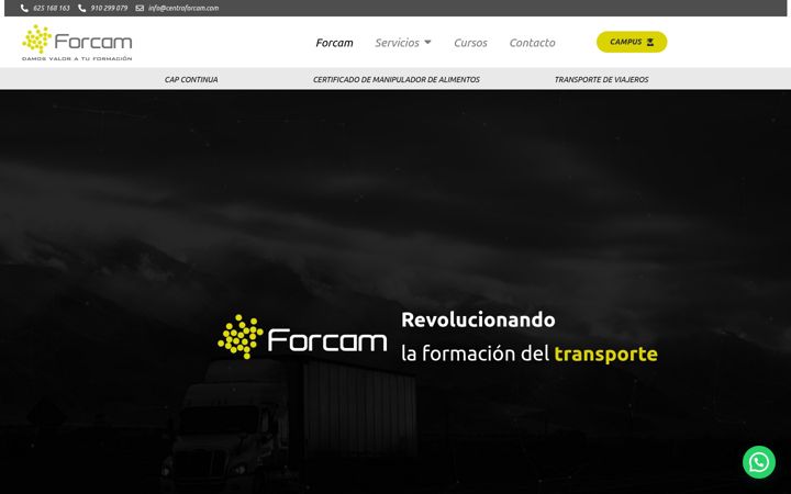Screenshot of centroforcam.com