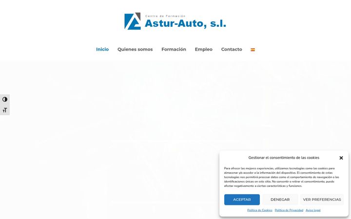 Captura de ecrã de centroformacionasturauto.es