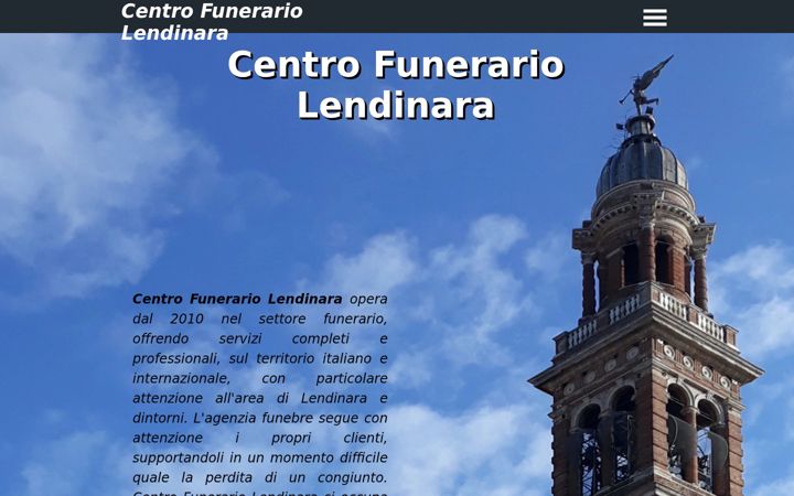 Snímek obrazovky centrofunerariolendinara.it