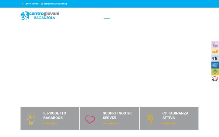 Screenshot of centrogiovanibaganzola.it