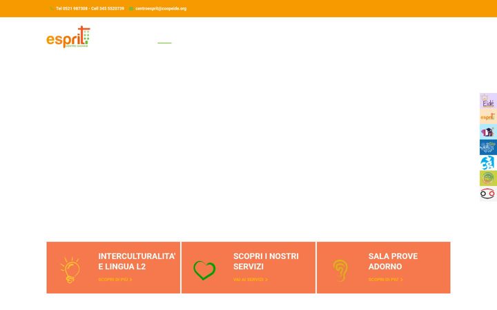 Screenshot of centrogiovaniesprit.it
