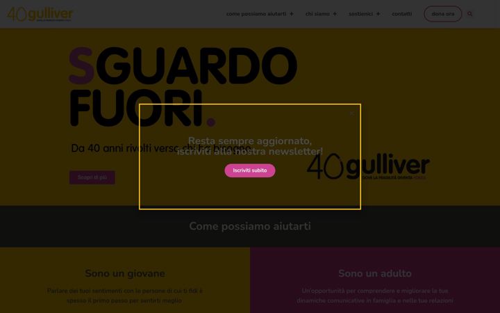 Screenshot of centrogulliver.it