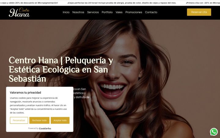 Screenshot of centrohanadonostia.com