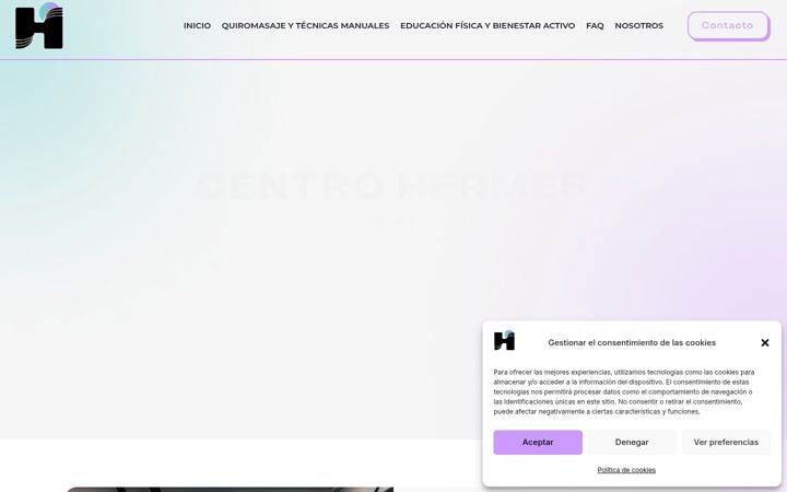 Screenshot of centrohermes.com