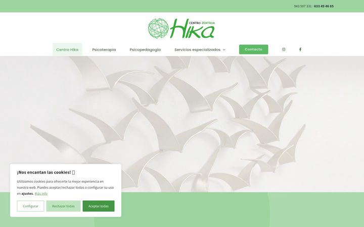 Screenshot of centrohika.com