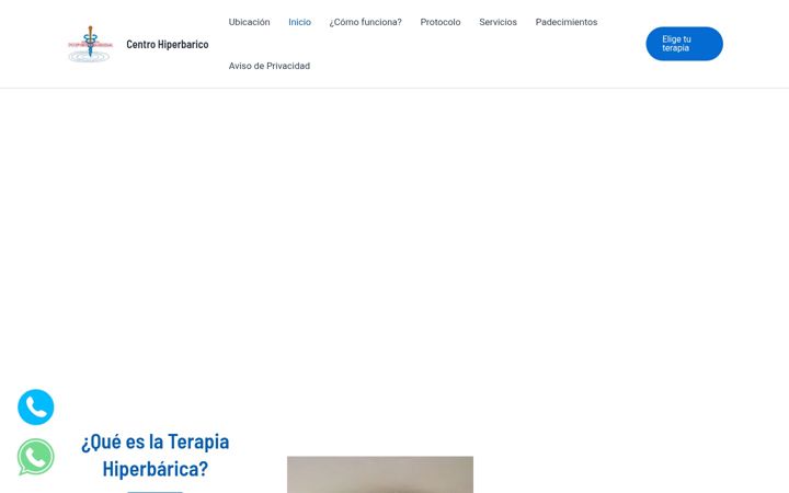 Screenshot of centrohiperbaricomexico.com
