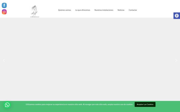 Captura de ecrã de centrohipicolaluz.com