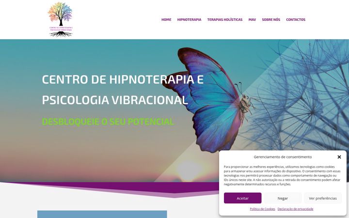 Screenshot of centrohipnoterapia.pt