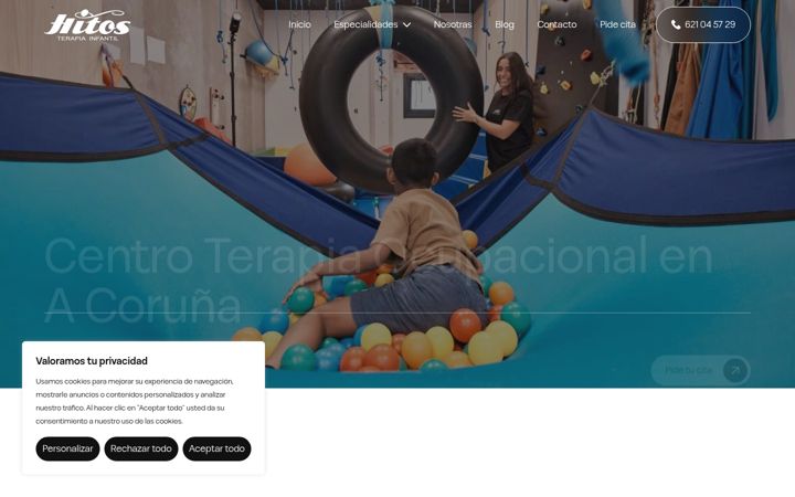 Captura de ecrã de centrohitos.es