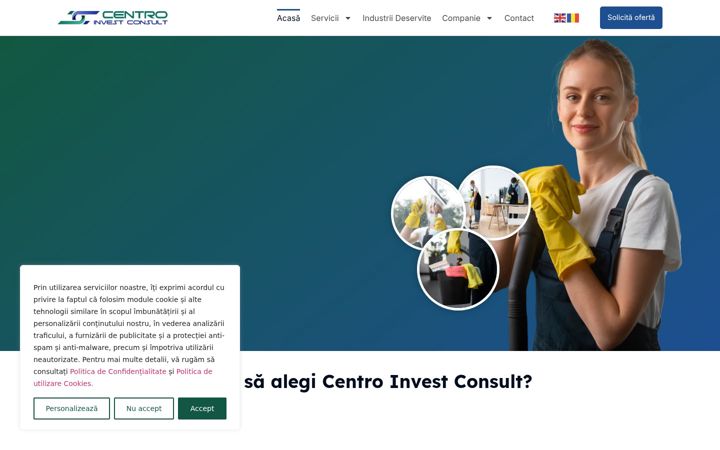 Captura de ecrã de centroic.ro